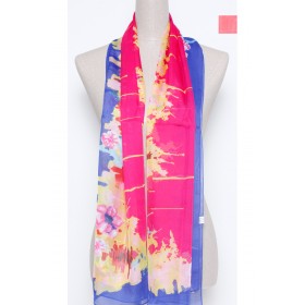 Soft Silky Printed Scarf B02